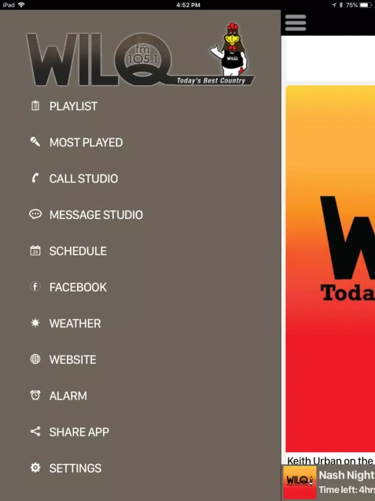 تصاویر Country 105 WILQ iPad 