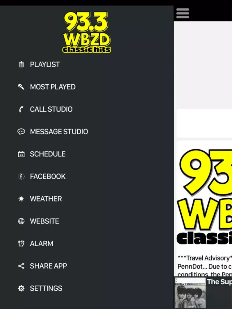 93.3 WBZD Classic Hits iPad 应用截图