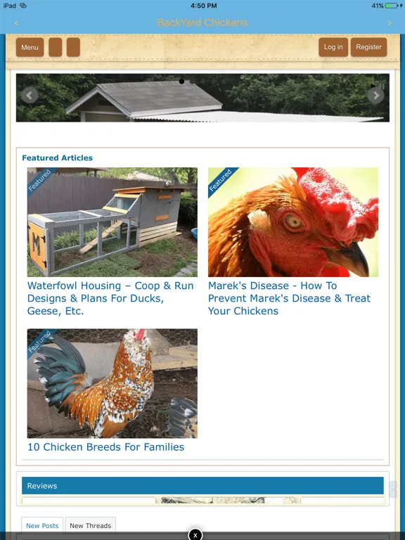 Backyard Chickens (BYC) iPad  Screenshots