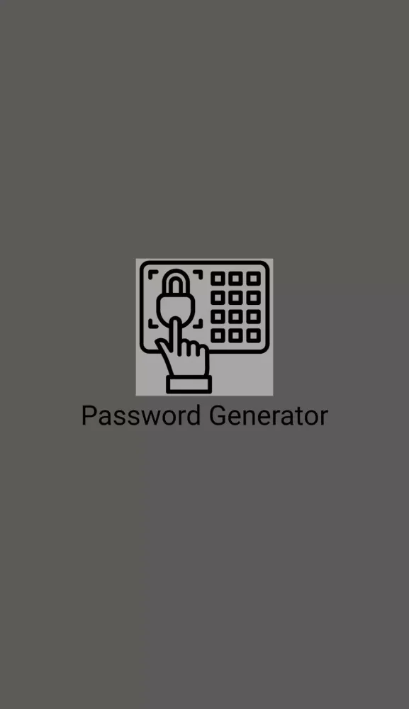 ภาพหน้าจอของ Password Generator app