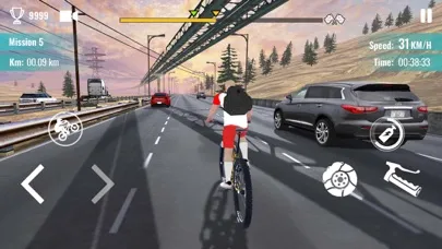 Tangkapan layar Bicycle Rider: Traffic Racing