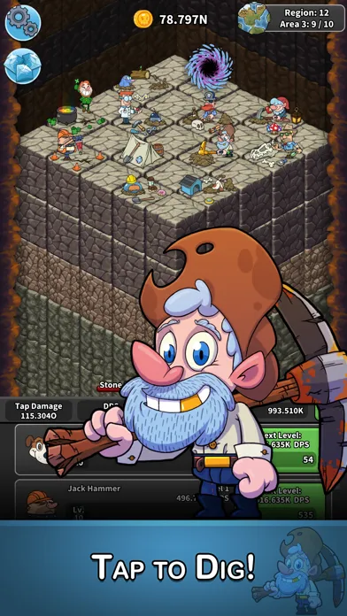 Captures d'écran de Tap Tap Dig - Idle Clicker