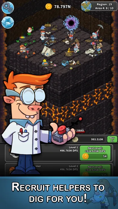 Captures d'écran de Tap Tap Dig - Idle Clicker