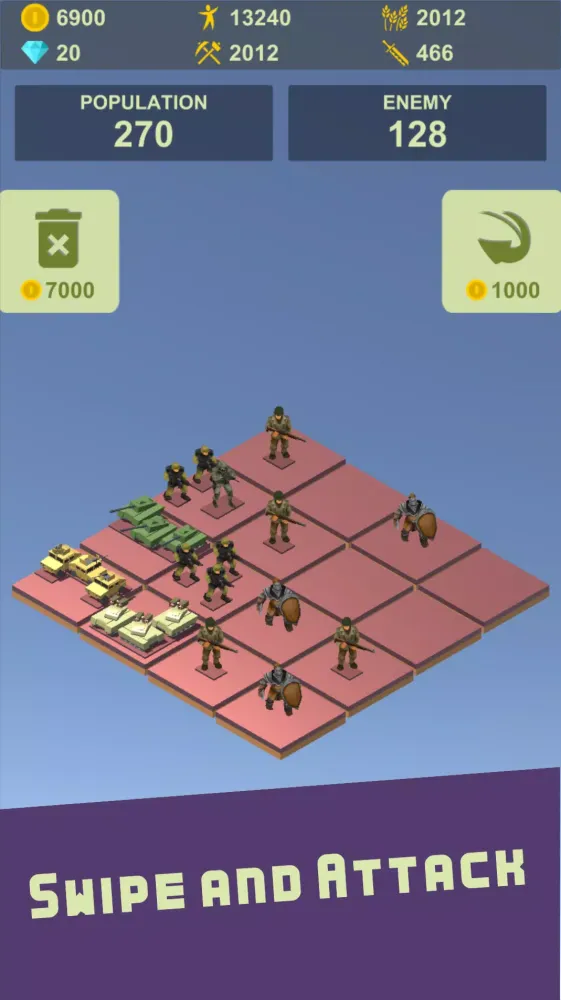 Swipe & Conquer 2048 Screenshots