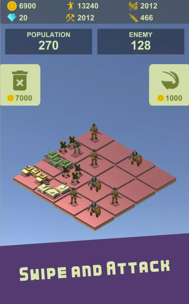 Swipe & Conquer 2048 Screenshots