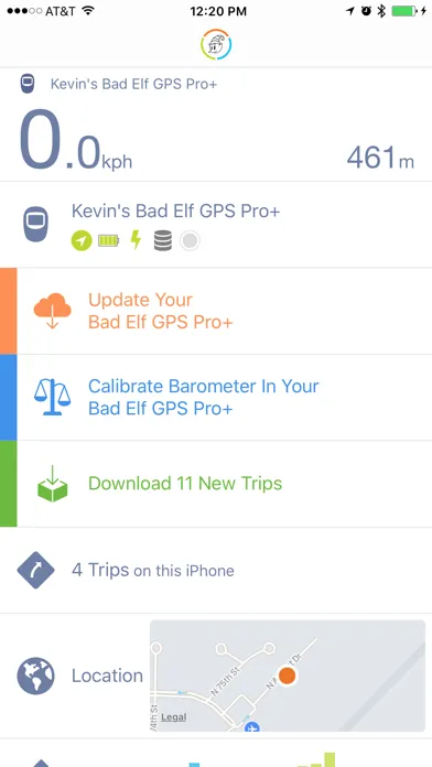 Bad Elf GPS Screenshots