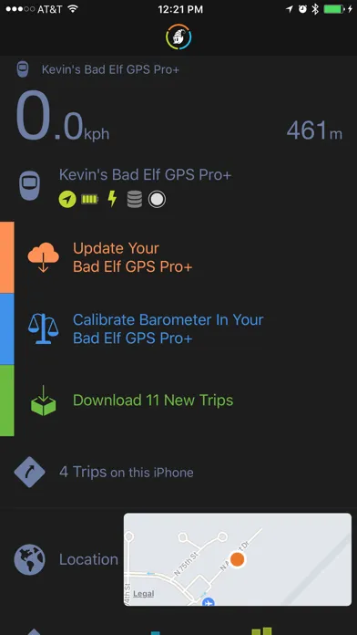 Bad Elf GPS Screenshots