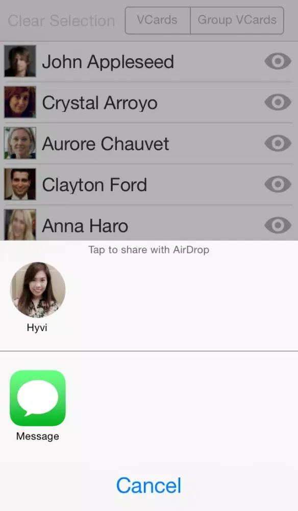 تصاویر VCard Sender
