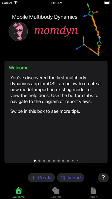 Mobile Multibody Dynamics Screenshots