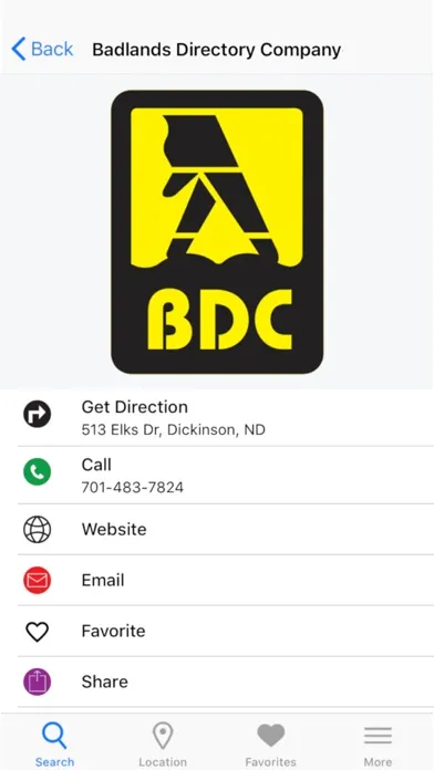 ภาพหน้าจอของ Badlands Telephone Directory