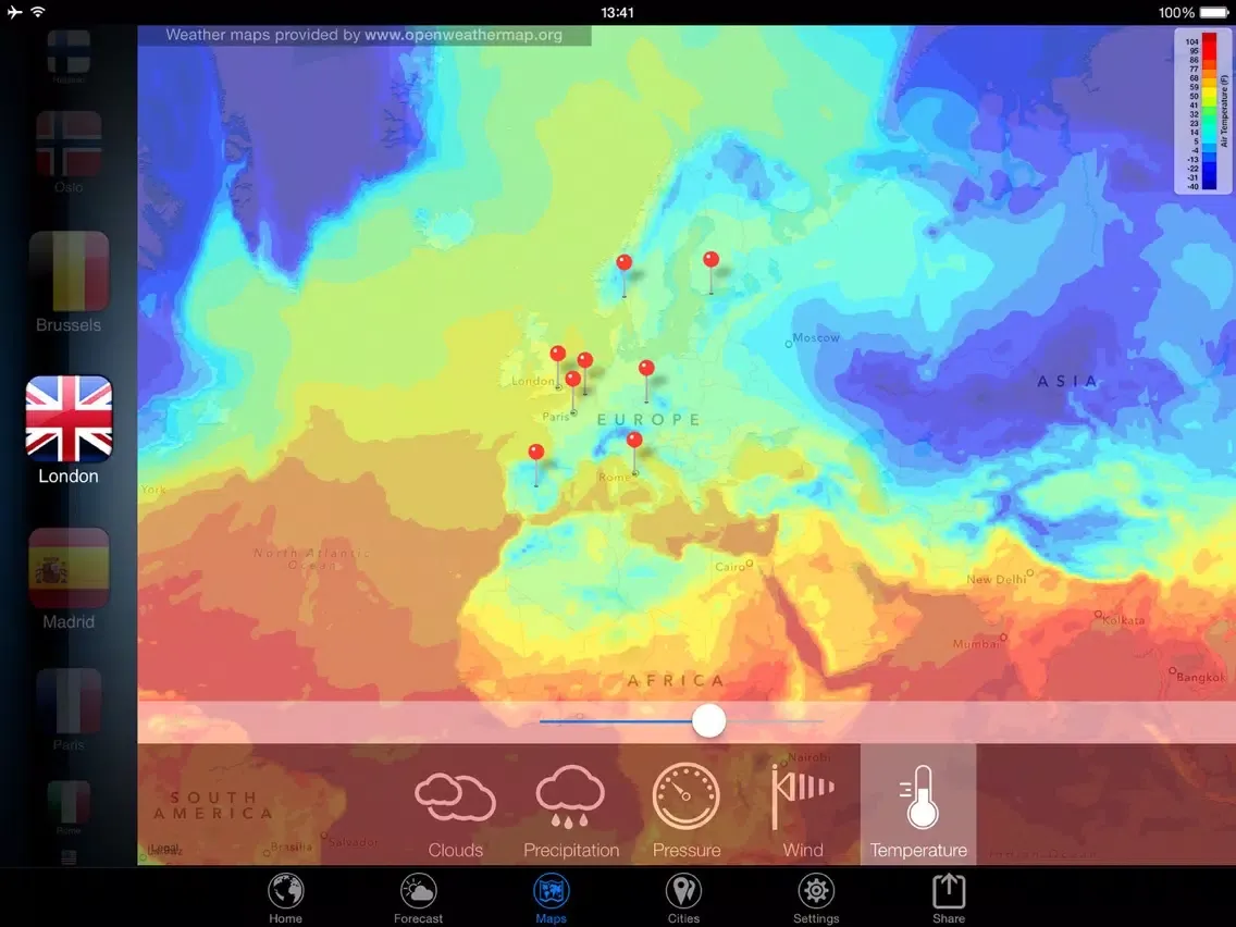 صور 3D Earth - Mega Weather iPad 
