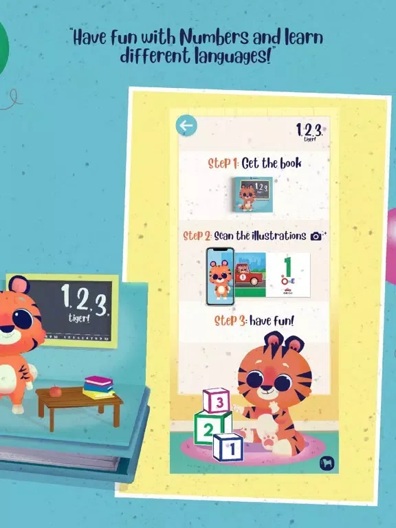 Screenshot di 1 2 3 TIGER - Learning Numbers iPad 