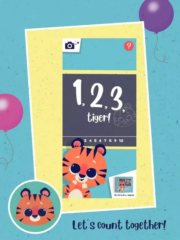 Screenshot di 1 2 3 TIGER - Learning Numbers iPad 