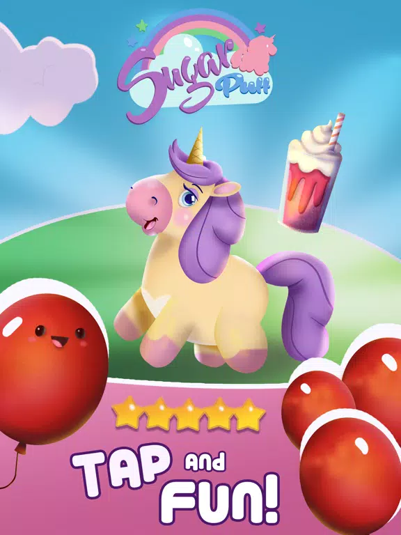 تصاویر Sugar Puff: Unicorn Jump iPad 