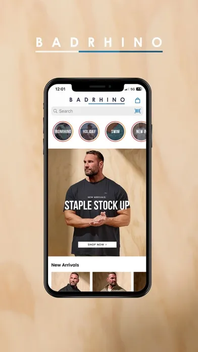 ภาพหน้าจอของ BadRhino - Big Men’s Clothing