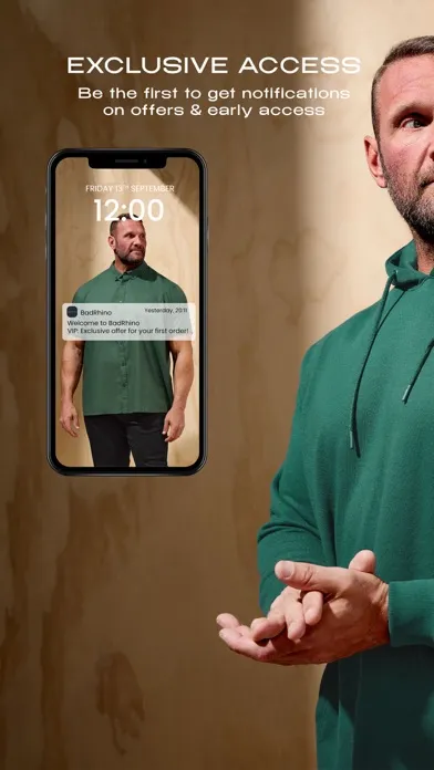 ภาพหน้าจอของ BadRhino - Big Men’s Clothing