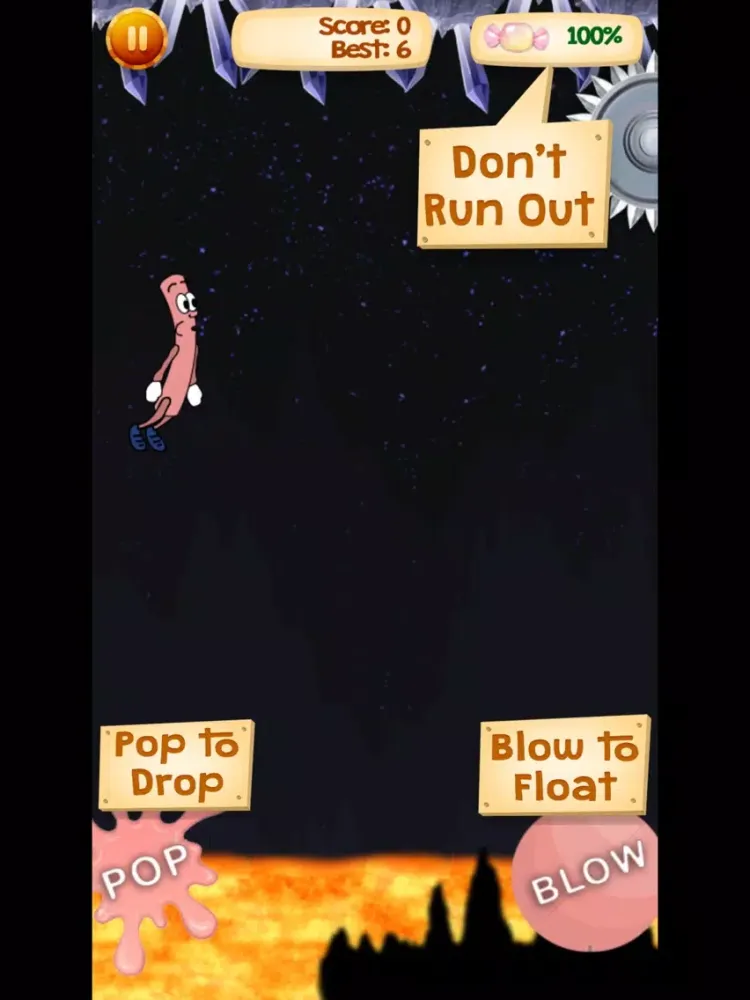 Tangkapan skrin Bubble Boy: In The Cave iPad 