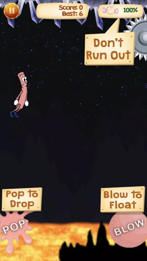 Tangkapan skrin Bubble Boy: In The Cave