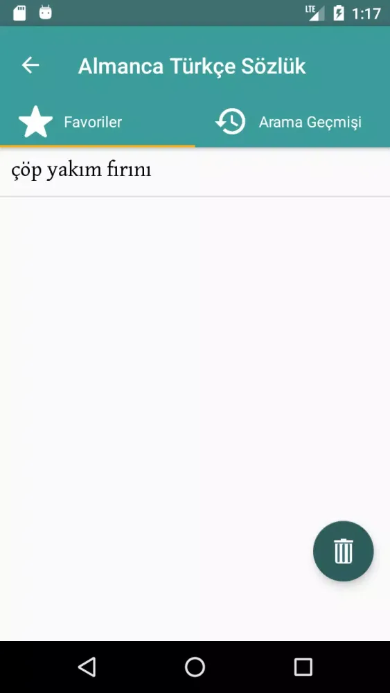 Capturas de tela do Turkish German Dictionary