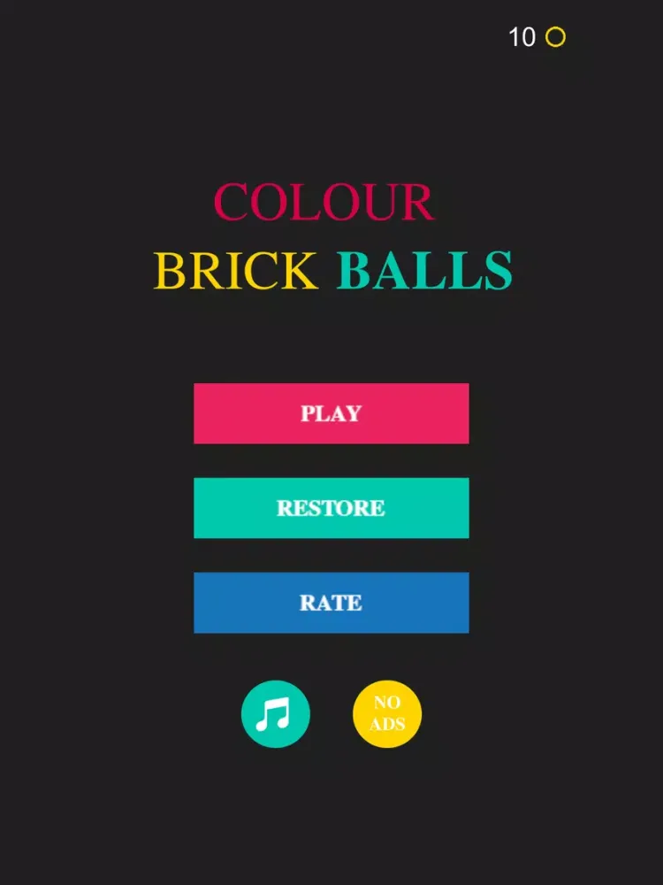 ภาพหน้าจอของ Colour Brick Balls iPad 