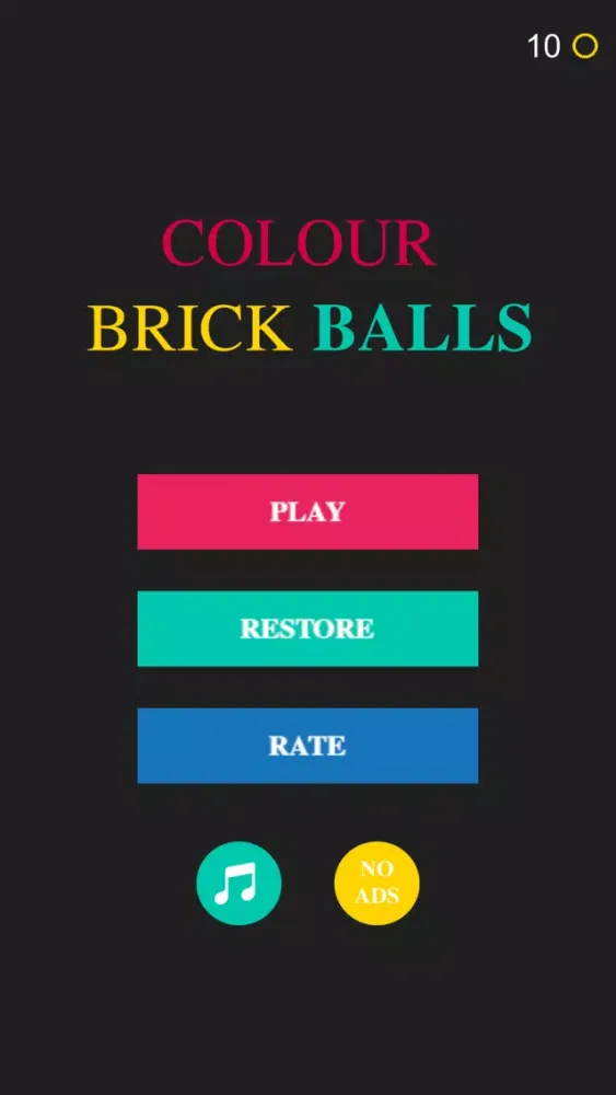 ภาพหน้าจอของ Colour Brick Balls