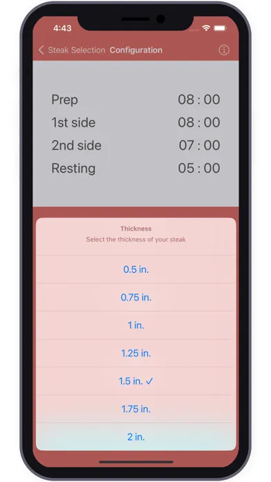 Ảnh chụp màn hình của Steak Timer - Cook Like a Pro