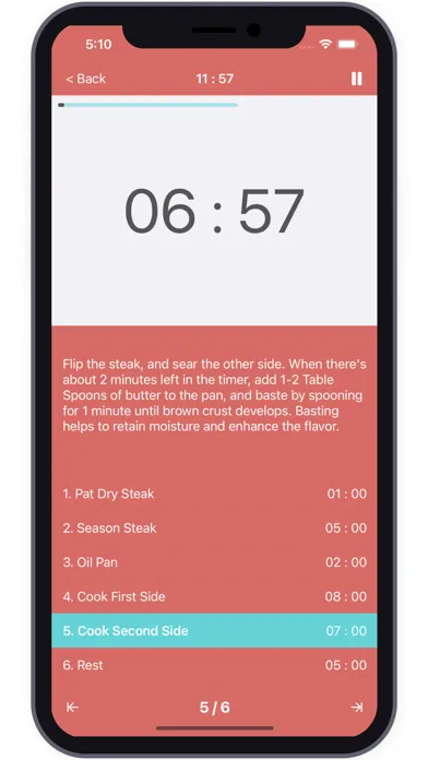 Ảnh chụp màn hình của Steak Timer - Cook Like a Pro