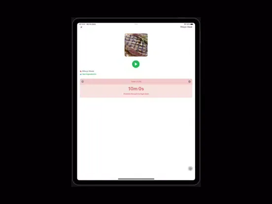 Multi Kitchen Timers & Recipes iPad  سکرین شاٹس