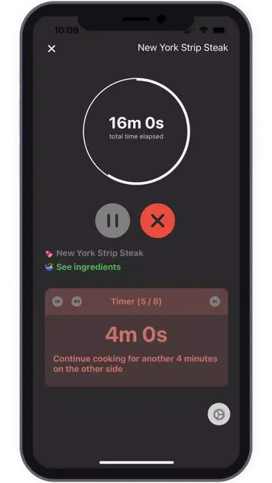 Multi Kitchen Timers & Recipes سکرین شاٹس