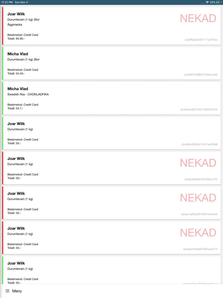 Baemingo Order Manager iPad  스크린샷