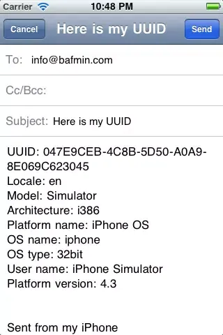 Tangkapan layar Bafmin UUID Viewer