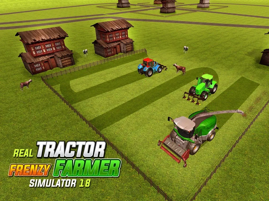 Tangkapan skrin Real Tractor Frenzy Farmer Simulator 18 iPad 