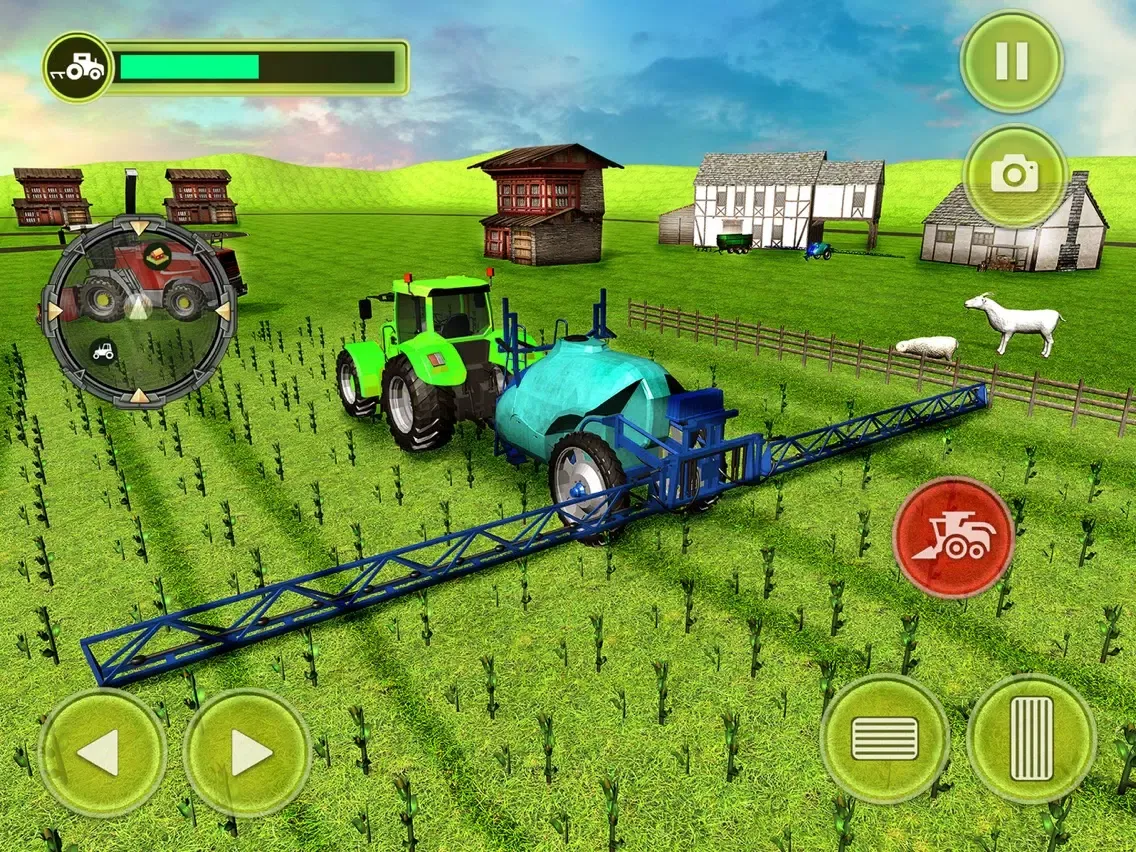 Tangkapan skrin Real Tractor Frenzy Farmer Simulator 18 iPad 