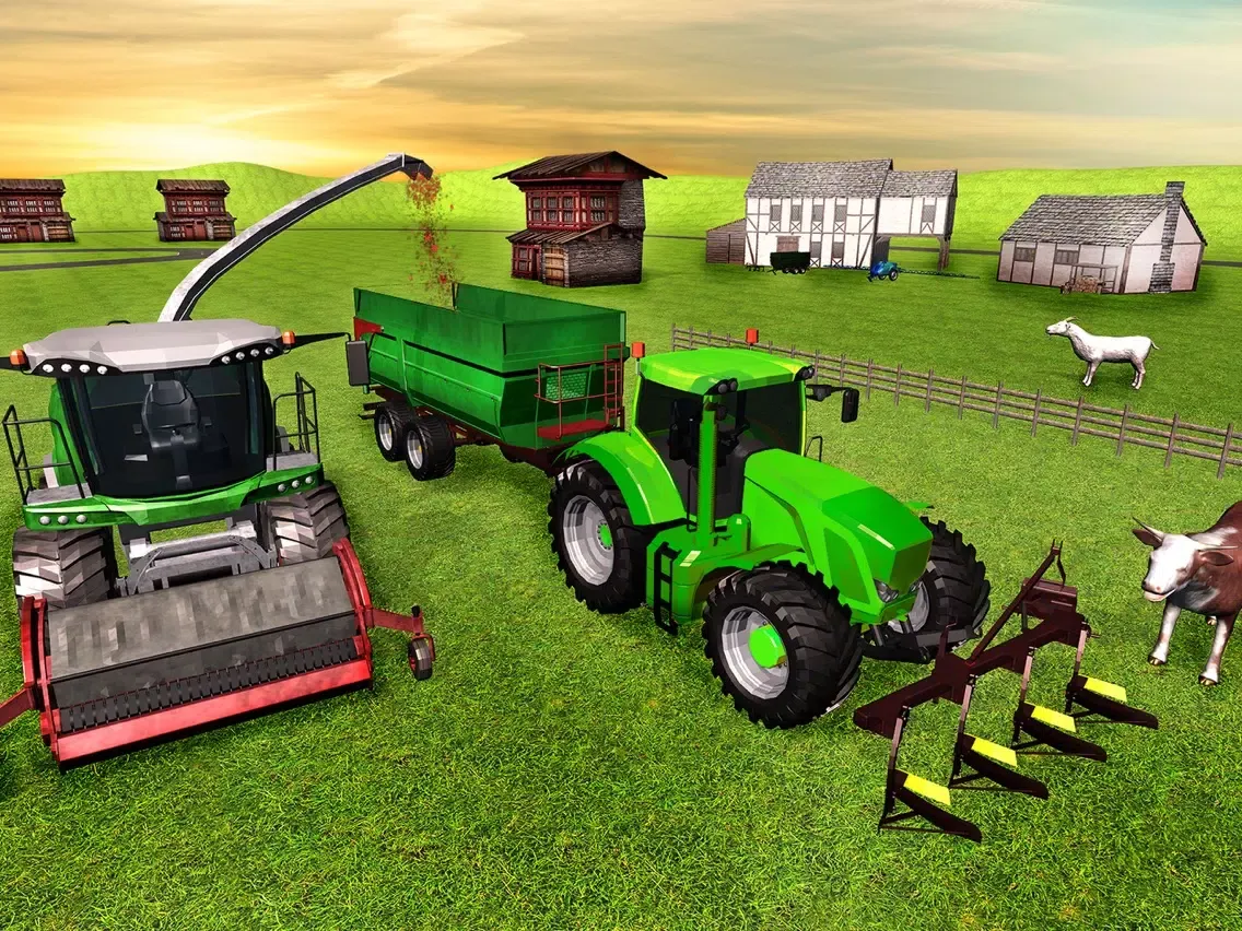 Tangkapan skrin Real Tractor Frenzy Farmer Simulator 18 iPad 