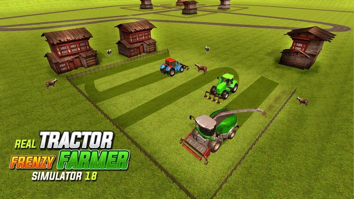 Tangkapan skrin Real Tractor Frenzy Farmer Simulator 18