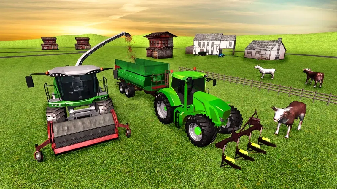 Tangkapan skrin Real Tractor Frenzy Farmer Simulator 18