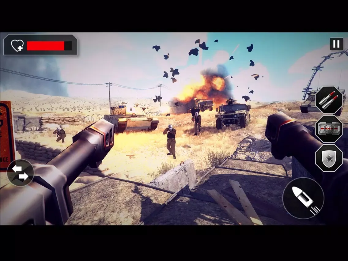 Frontline US Army Missile War : Terrorist Shooting iPad  Screenshots