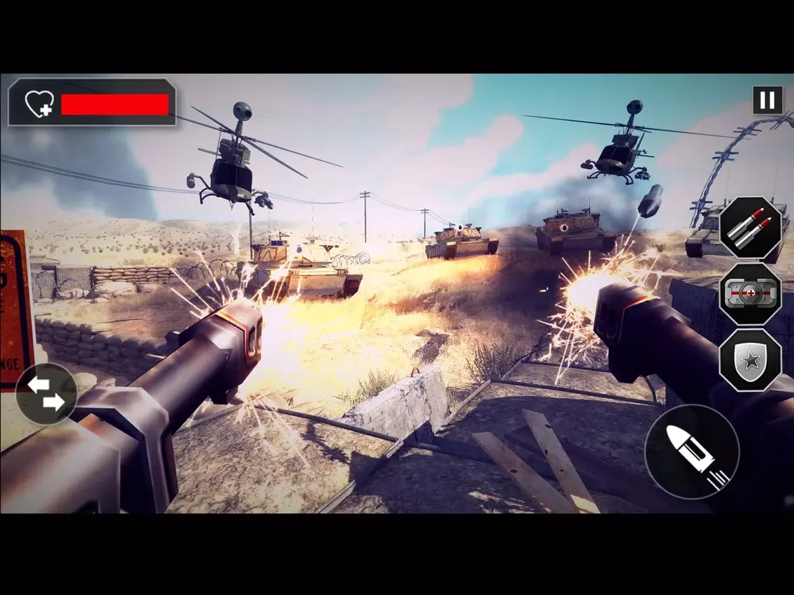 Frontline US Army Missile War : Terrorist Shooting iPad  Screenshots