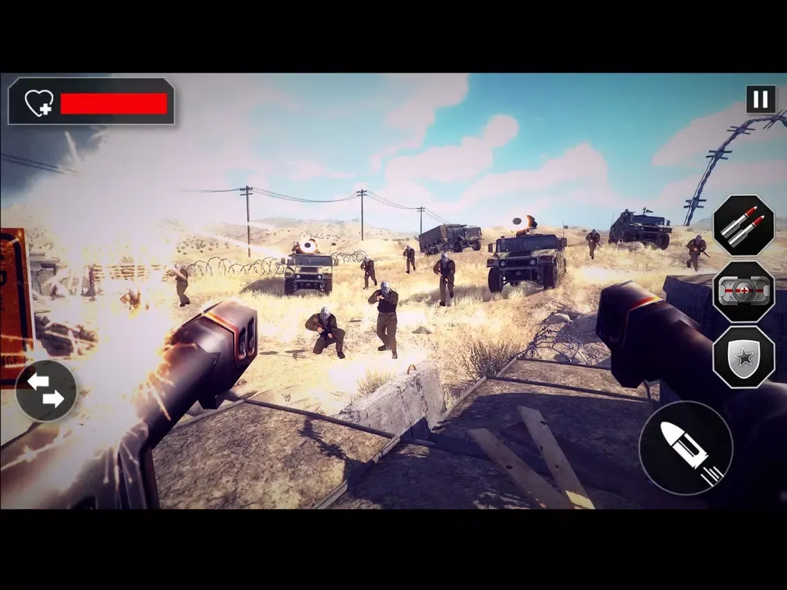 Frontline US Army Missile War : Terrorist Shooting iPad  Screenshots