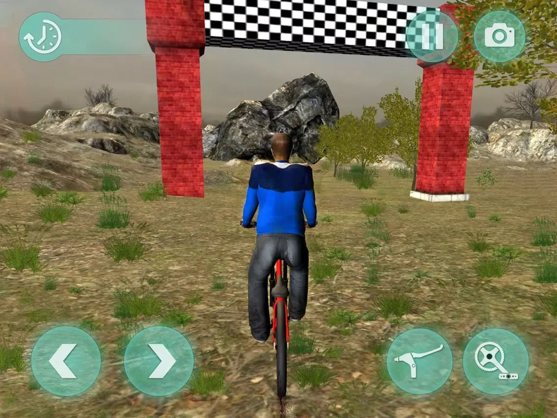 Capturas de tela do Crazy Uphill Bicycle - BMX Mountains Rider iPad 