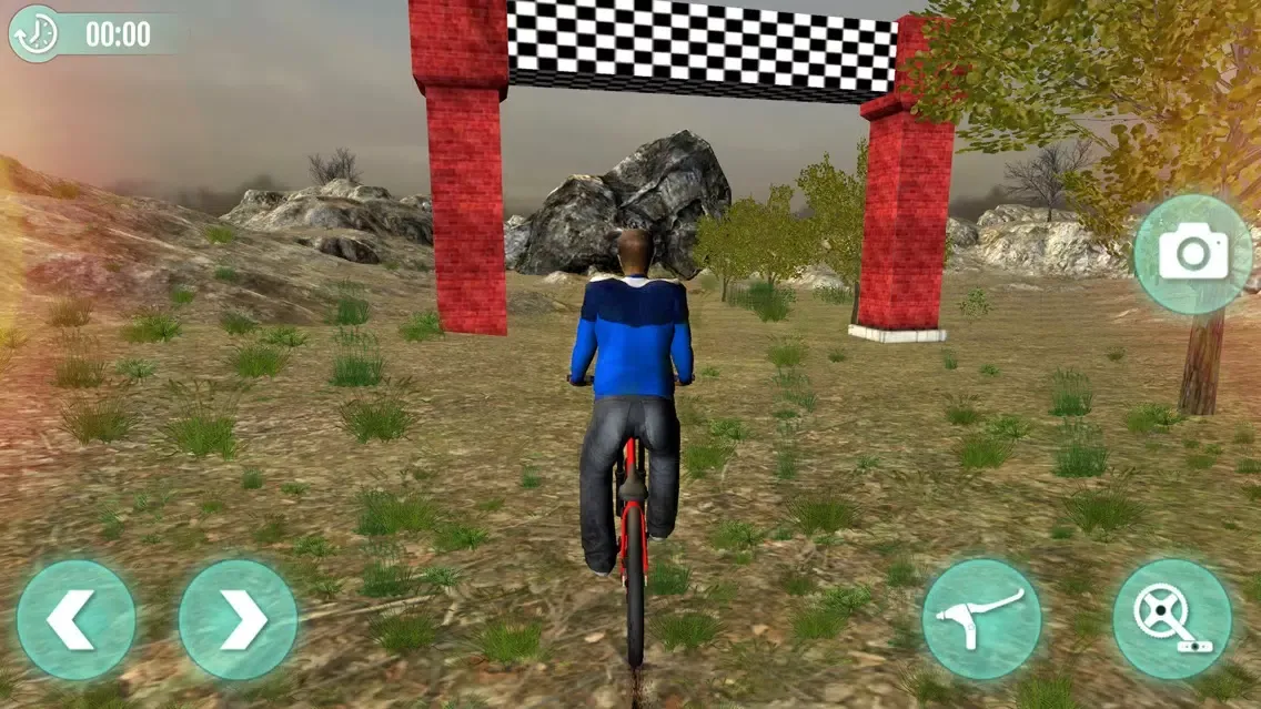 Capturas de tela do Crazy Uphill Bicycle - BMX Mountains Rider