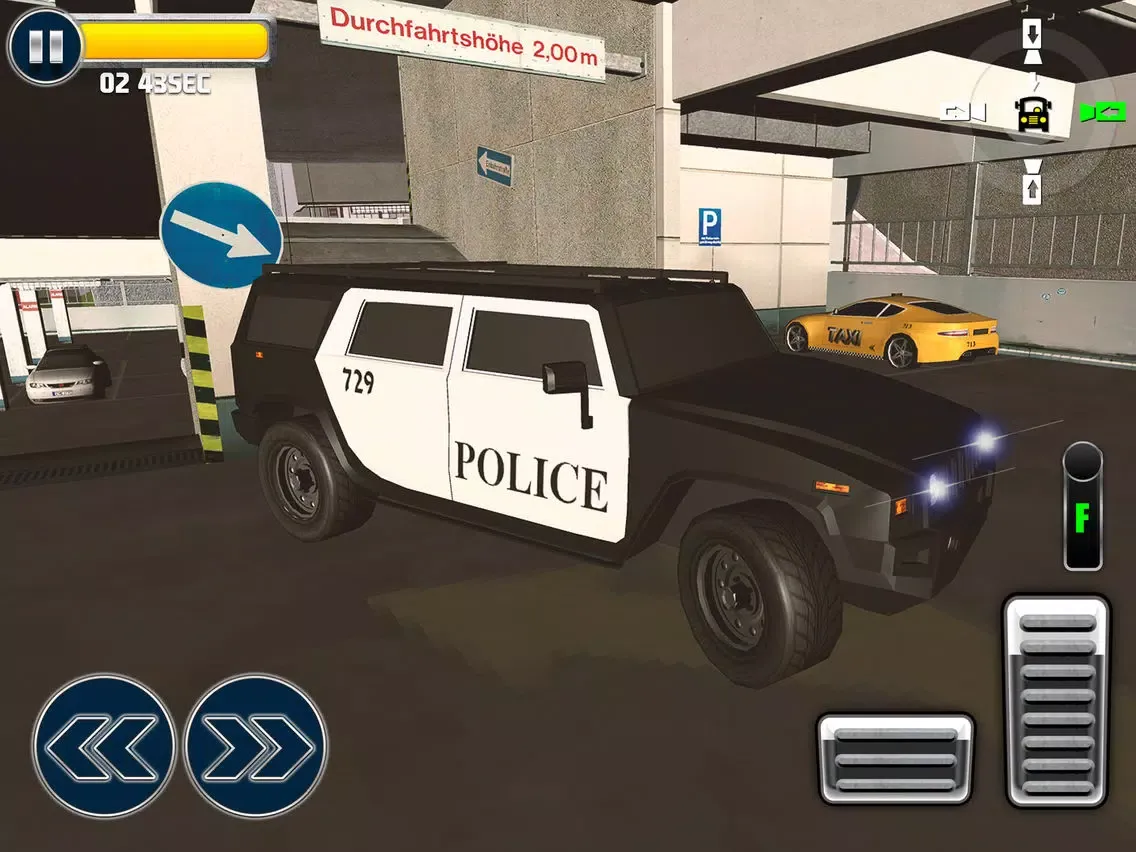 Multi-Storey Police Car Parking Driver Sim-ulator iPad  Screenshots