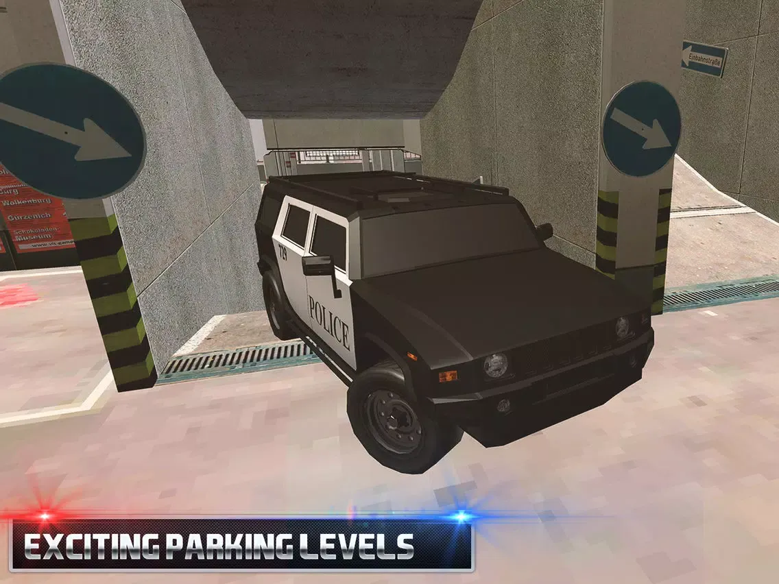 Multi-Storey Police Car Parking Driver Sim-ulator iPad  Screenshots