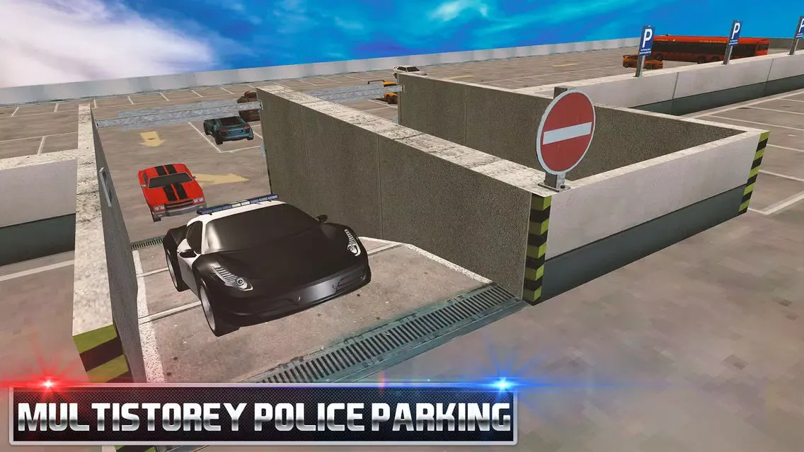 Multi-Storey Police Car Parking Driver Sim-ulator Screenshots