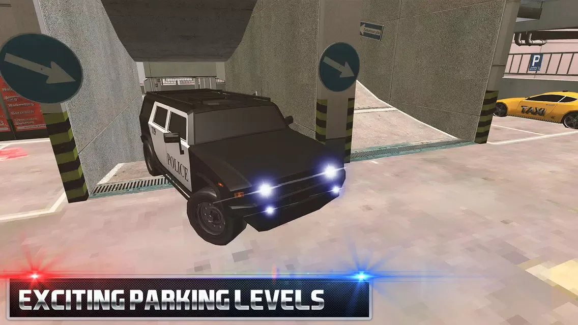 Multi-Storey Police Car Parking Driver Sim-ulator Screenshots