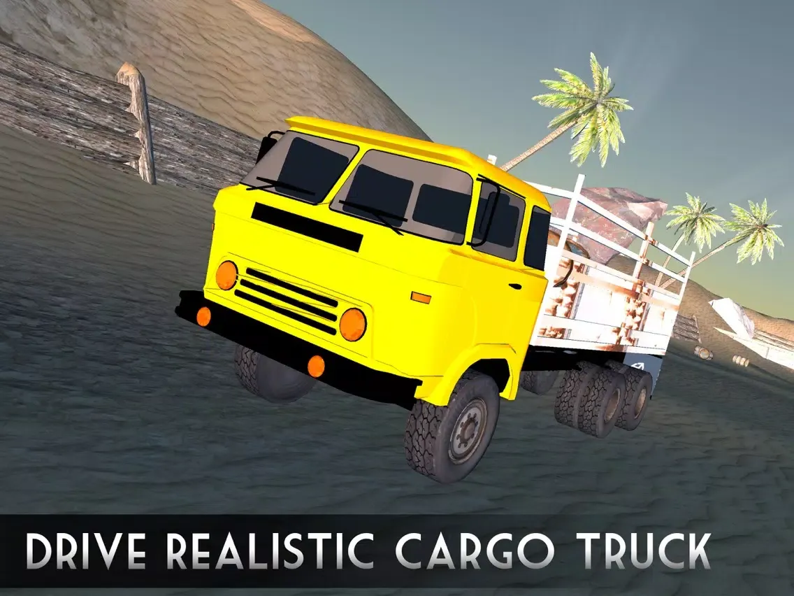 Tangkapan layar Offroad Cargo Truck Transporter Sim-ulation 2017 iPad 