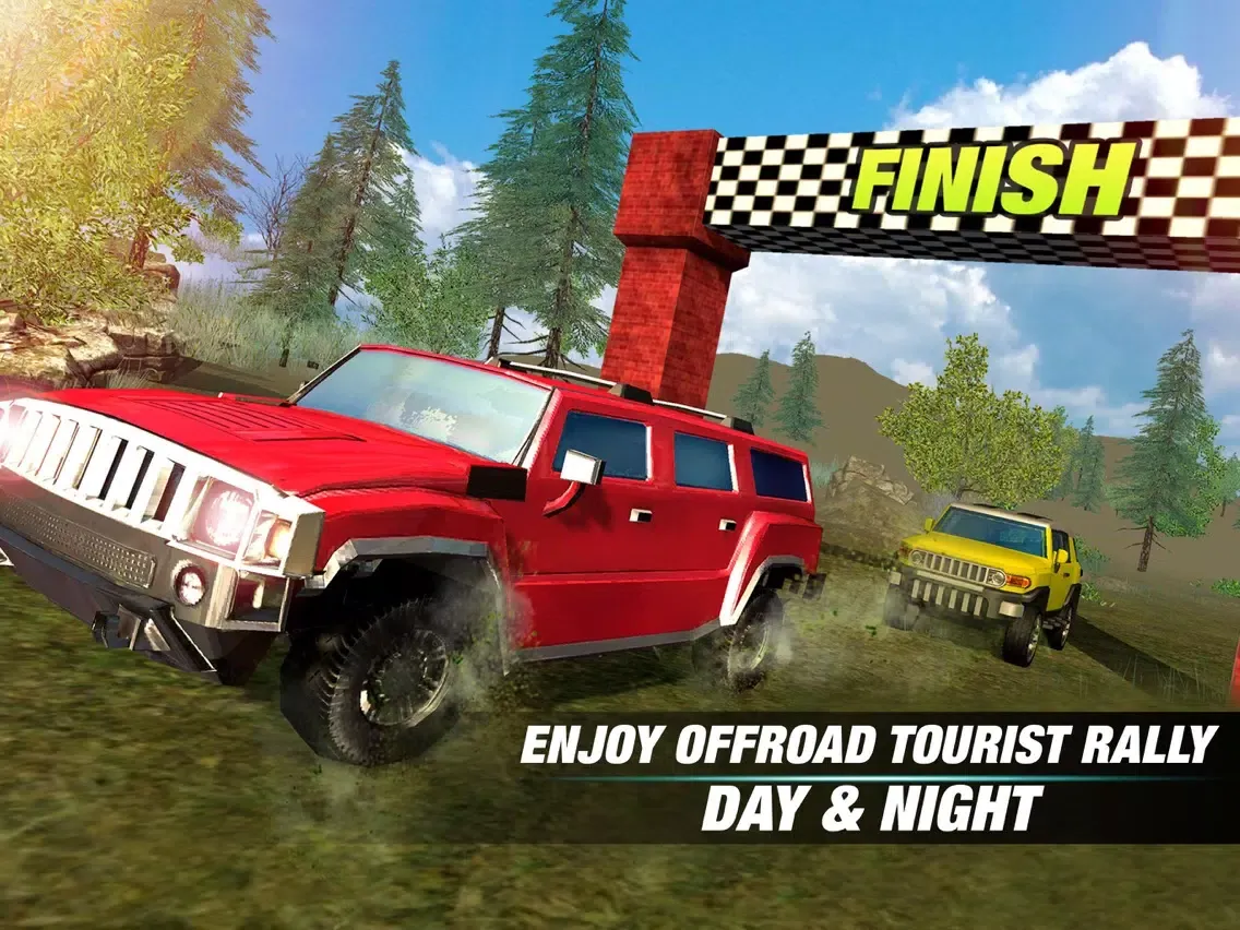 صور Offroad 4x4 Tourist Jeep Rally Driver :Hilly Track iPad 