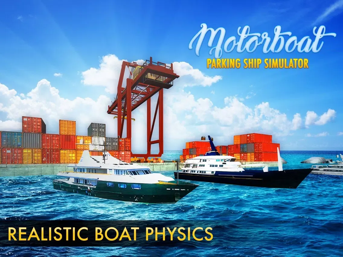 Motor-Boat Parking Ship Sim-ulator 2017 iPad  スクリーンショット