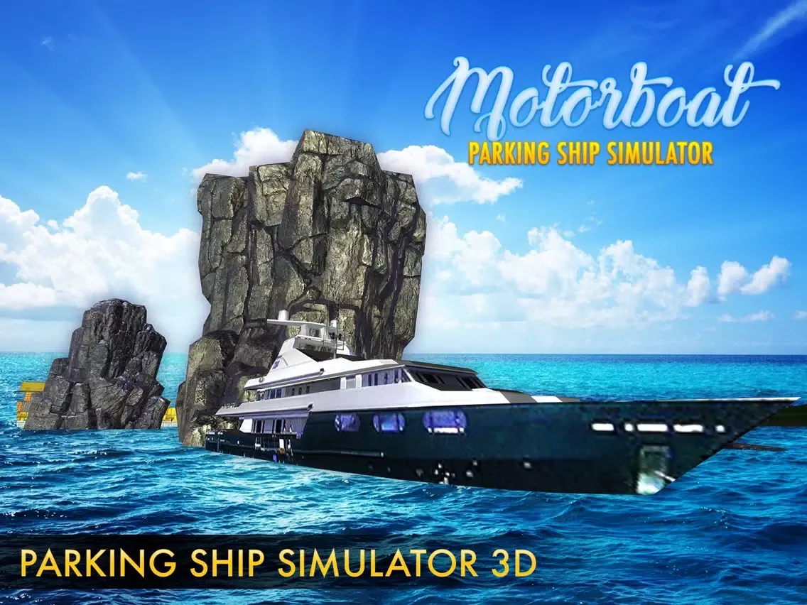 Motor-Boat Parking Ship Sim-ulator 2017 iPad  スクリーンショット
