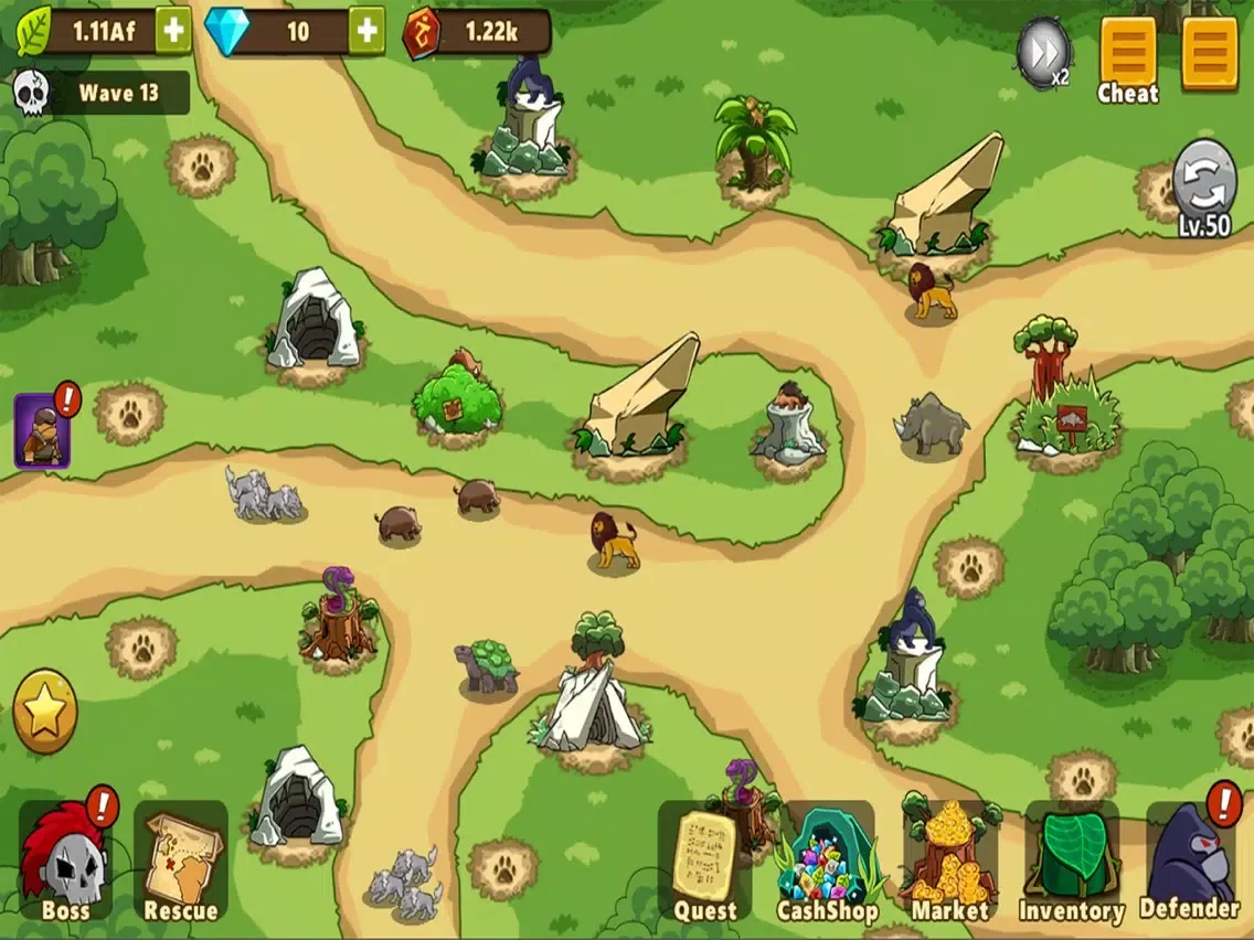 Wild Defense - TD Idle iPad  Screenshots